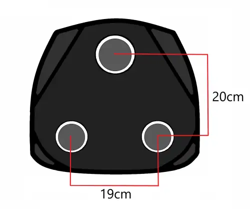 Stromadapter Südafrika/Indien CEE 7/7 auf Typ D CEE 7/7 Buchse/SANS 164-1, Typ D Stecker, YL-8123