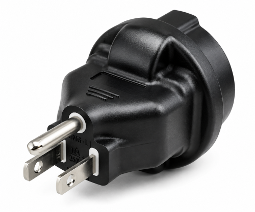 DINIC Reisestecker für USA Amerika, Japan u. Thailand auf Schuko, 3-Pin Netzadapter