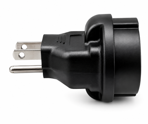 DINIC Reisestecker für USA Amerika, Japan u. Thailand auf Schuko, 3-Pin Netzadapter
