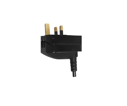 DINIC Netzadapter, Stromadapter CEE 7/3 auf UK Typ G, verschraubt, SCP3-BK-R