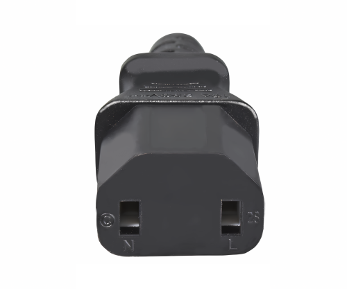 DINIC Netzkabel Europa CEE 7/17 auf C17, 1mm², Konturenstecker, VDE, 2m