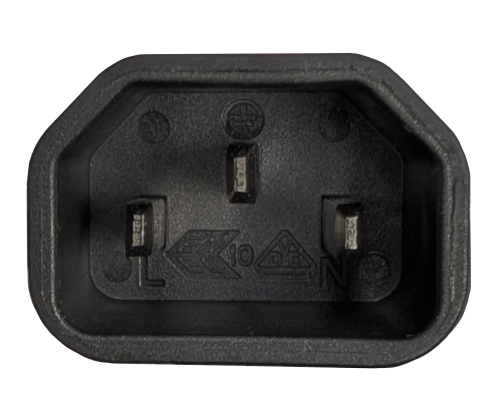 DINIC Kaltgerätekabel C13-C14, Multi-Zulassungen, 1mm², VDE,UL,CCC,KC,SAA,PSE,UKCA, schwarz, 0,5m