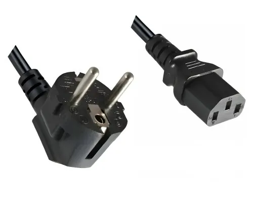 DINIC Netzkabel, extra großen Querschnitt 1,5mm², CEE 7/7 - C13, VDE-zertifiziert, 3m