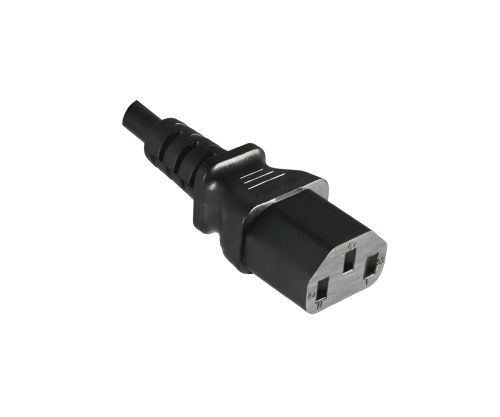 DINIC Netzkabel Argentinien Typ I auf C13, 0,75mm², schwarz, 1,8m