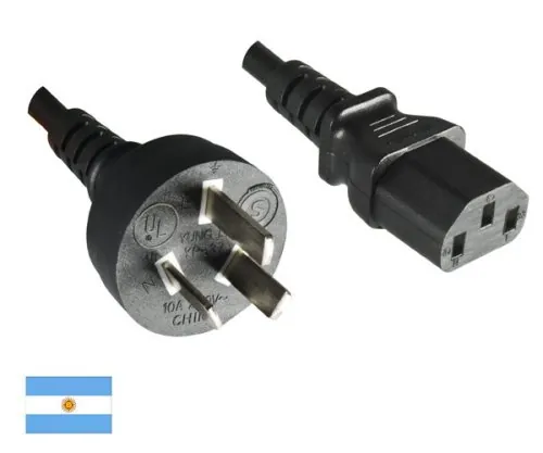 DINIC Netzkabel Argentinien Typ I auf C13