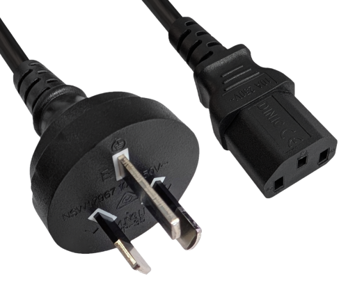 DINIC Netzkabel Australien, Typ I auf C13, SAA, Tick Mark, 5m