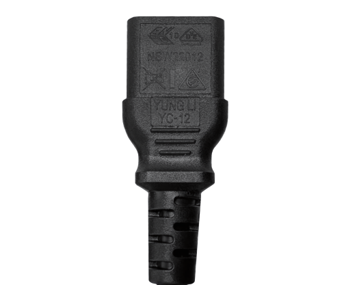 DINIC Netzkabel Australien, Typ I auf C13, SAA, Tick Mark, schwarz, 1.80m