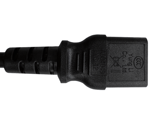 DINIC Netzkabel Stromkabel China Typ I auf C13, CCC, schwarz - 3m