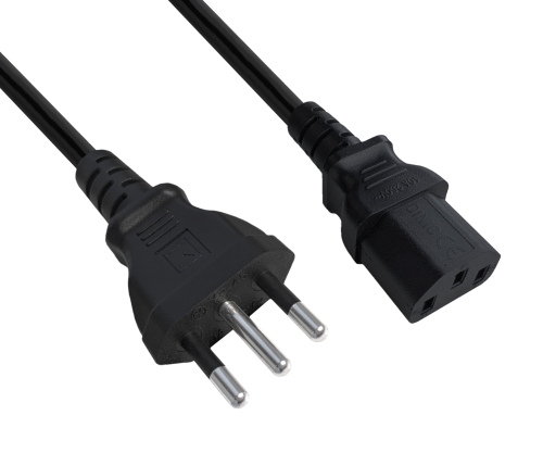 DINIC Stromkabel, Netzkabel für Italien auf C13 Kaltgeräte