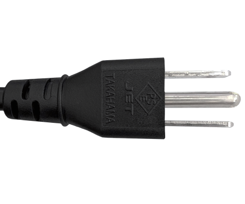 DINIC Netzkabel Japan Typ B auf C13 gewinkelt, JPN, schwarz