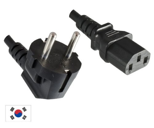 DINIC Netzkabel Korea CEE 7/4 auf C13, KTL