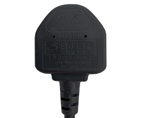 DINIC Netzkabel England UK Typ G 10A auf C13, ASTA/SASO/HK/SM, 1m