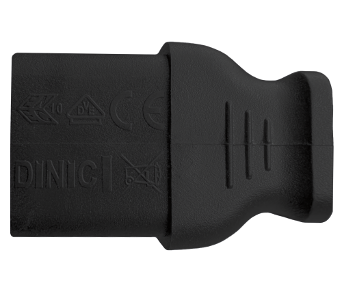 DINIC Netzkabel England UK Typ G 10A auf C13 90° unten, ASTA/SASO/HK/SM, 1.80m