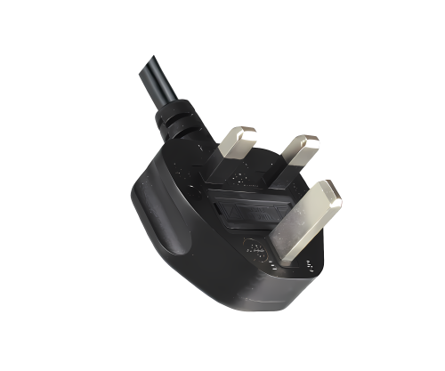 DINIC Netzkabel England UK Typ G 10A auf C13 90°, ASTA/SASO/HK/SM, 1.80m