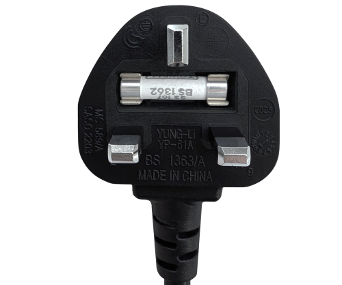 DINIC Netzkabel England UK Typ G 10A auf C13, ASTA/SASO/HK/SM , 1,80m