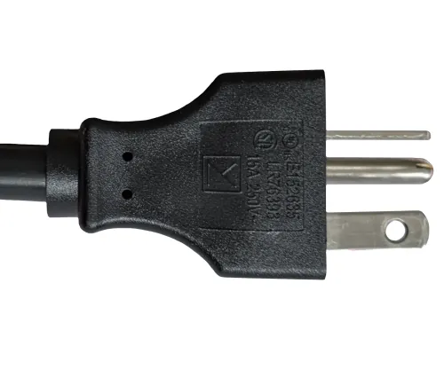 DINIC Netzkabel Amerika USA NEMA 6-20P bis 250V auf C13, schwarz, 2m