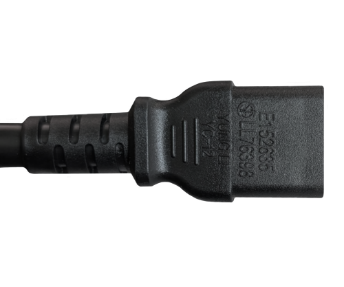 DINIC Netzkabel Amerika USA NEMA 6-20P bis 250V auf C13, schwarz, 2m