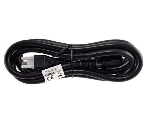 DINIC Netzkabel Amerika USA Typ B - C13 großer Querschnitt AWG14 SJT, UL, schwarz, 1.80m