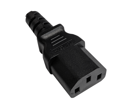 DINIC Netzkabel Amerika USA Typ B HOSPITAL GRADE auf C13, schwarz, 1.80m