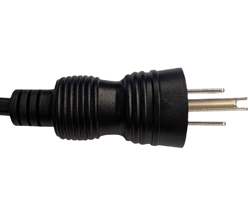 DINIC Netzkabel Amerika USA Typ B HOSPITAL GRADE auf C13, schwarz, 1.80m
