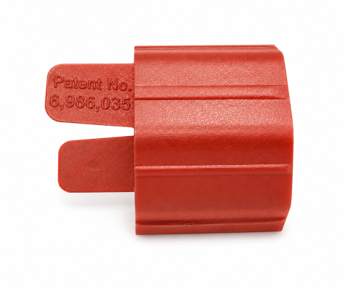 Aufsteckhülse für C13, SecureSleeve, rot