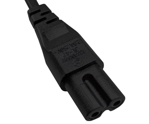 DINIC Netzkabel England UK Typ G 3A auf C7, BSI Kitemark, 1,80m