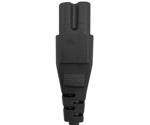 DINIC Netzkabel England UK Typ G 3A auf C7, BSI Kitemark, 1,80m