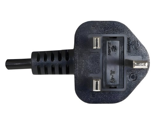 DINIC Netzkabel England UK Typ G 10A auf C13, BSI Kitemark, 1,80m