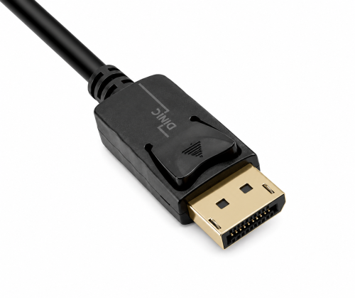 DINIC DisplayPort auf HDMI Kabel, DP 20pol auf HDMI Stecker, schwarz, 2,00m