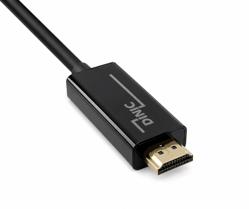 DINIC DisplayPort auf HDMI Kabel, DP 20pol auf HDMI Stecker, schwarz, 2,00m