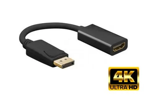 DINIC Adapter DisplayPort 1.4 St. auf HDMI Typ A Buchse, 4K*2K@60Hz, 3D