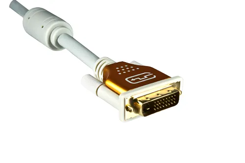  DINIC DVI-D Dual-Link Kabel 24+1, 10 m, grau – stabile digitale Bildübertragung auf Distanz Das 10-Meter-Kabel verbindet PC, Grafikkarte, Monitor oder Beamer über DVI-D (Dual-Link, 24+1) zuverlässig miteinander. D