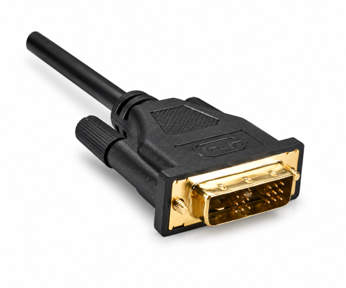 DINIC HDMI Kabel A Stecker auf DVI-D Stecker, vergoldete Kontakte, schwarz, 2m