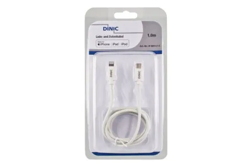 DINIC USB C auf Lightning Kabel, MFi zertifiziert unterstützt Power Delivery, weiß