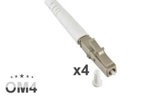 DINIC LWL Outdoor-Kabel 4 Fasern OM4, 50µ, LC/LC, Außenkabel