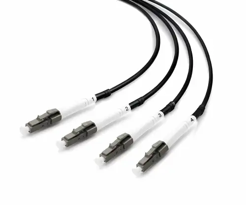 DINIC LWL Outdoor-Kabel 4 Fasern OM4, 50µ, LC/LC, Außenkabel, 150m