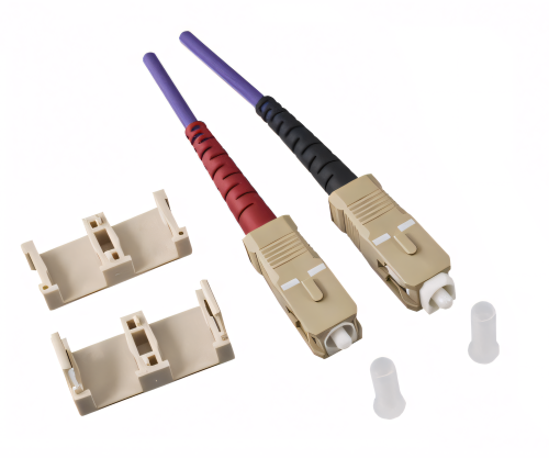 DINIC LWL Kabel OM4, Patchkabel LC/SC Lichtwellenleiter Multimode, 7m