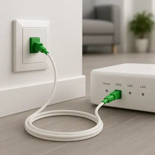 DINIC Anschlusskabel Glasfaser-Router, LC/APC-SC/APC, weiß, 30m