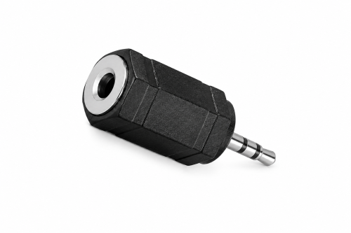 DINIC Audioadapter 2,5mm Stereo St. auf 3,5mm Bu. DINIC, schwarz