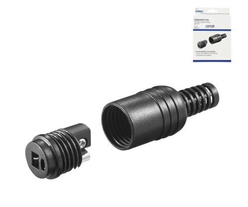 DINIC Lautsprecherkupplung, schwarz, 2 Stück