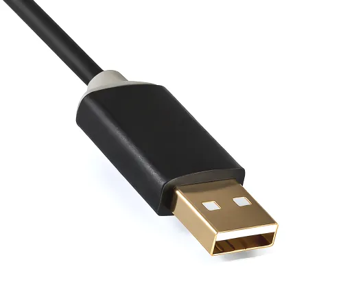 DINIC HQ USB 2.0 Verlängerung A Stecker auf Buchse, DINIC Monaco Range, schwarz, 2m