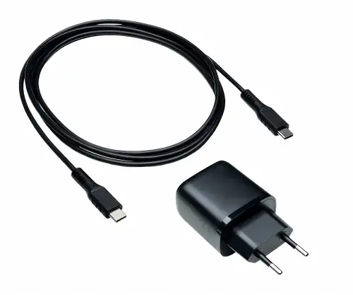 DINIC USB PD/QC 3.0 Ladeadapter inkl. C-C Kabel, schwarz 20W, 3,6V~5,9V/3A; 6~9V/2A; 9V~12V/1,5A