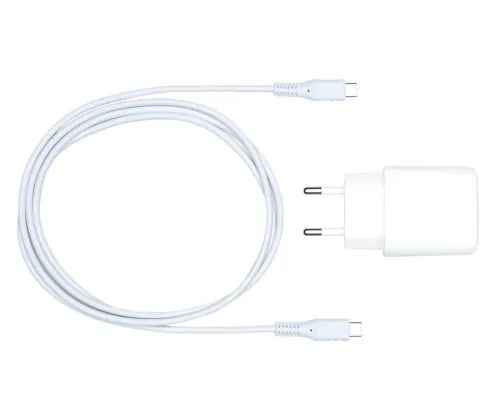 DINIC USB PD/QC 3.0 Ladeadapter inkl. C-C Kabel, weiß 20W, 3,6V~5,9V/3A; 6~9V/2A; 9V~12V/1,5A