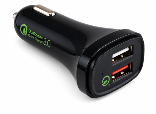 DINIC USB KFZ Q3 Charger, Ladeadapter+microUSB Kabel, 1m