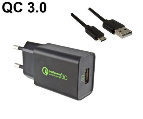 DINIC USB Q3 Charger, Ladeadapter inkl. USB Kabel, 1m
