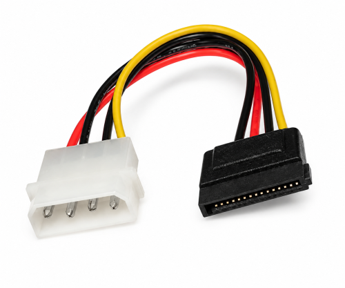 DINIC Stromadapter intern 5,25 auf S-ATA, 0,15m 1x S-ATA auf 1x 5,25