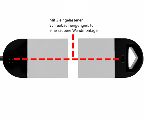 DINIC 8-fach Steckdosenleiste mit Überspannungsschutz und Schalter, Aluminiumgehäuse, 1,40m Kabel