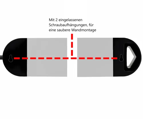 DINIC 8-fach Steckdosenleiste mit Überspannungsschutz und Schalter, Aluminiumgehäuse, 1,40m Kabel