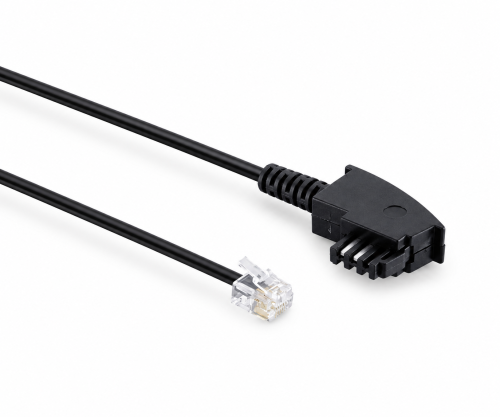 DINIC Telefonkabel TAE-F - RJ11 Universal, Box, 3m TAE-F Stecker auf Westernstecker 6P4C 4-polig, 3m