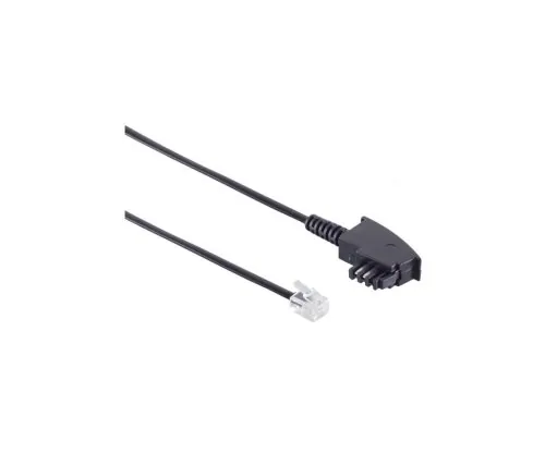 DINIC Telefonkabel TAE-F - RJ11 Universal, Box, 3m TAE-F Stecker auf Westernstecker 6P4C 4-polig, 3m